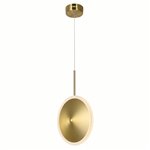 CWI Ovni LED Mini Pendant With Brass Finish