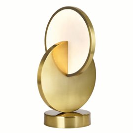 CWI Tranche LED Lamp With Brushed Brass Finish