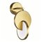 CWI Tranche LED Sconce With Brushed Brass Finish
