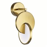 CWI Tranche LED Sconce With Brushed Brass Finish