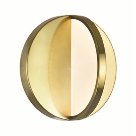 CWI Tranche LED Sconce With Brushed Brass Finish