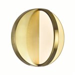 CWI Tranche LED Sconce With Brushed Brass Finish