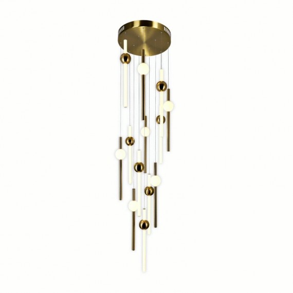 CWI Baton LED Pendant With Brass Finish