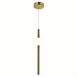 CWI Baton LED Mini Pendant With Brass Finish