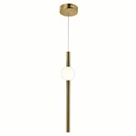 CWI Baton LED Mini Pendant With Brass Finish