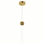 CWI Baton LED Mini Pendant With Brass Finish