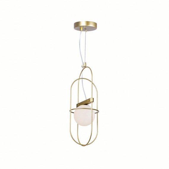 CWI Orbit 1 Light Mini Pendant With Medallion Gold Finish