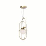 CWI Orbit 1 Light Mini Pendant With Medallion Gold Finish