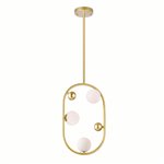 CWI Celeste 3 Light Mini Pendant With Medallion Gold Finish