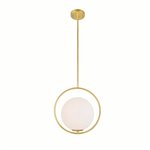 CWI Celeste 1 Light Mini Pendant With Medallion Gold Finish