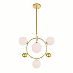 CWI Celeste 4 Light Pendant With Medallion Gold Finish