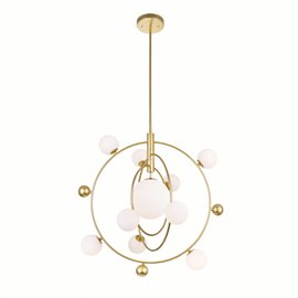 CWI Celeste 11 Light Chandelier With Medallion Gold Finish