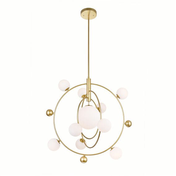 CWI Celeste 11 Light Chandelier With Medallion Gold Finish