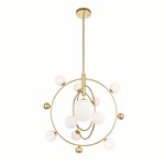 CWI Celeste 11 Light Chandelier With Medallion Gold Finish