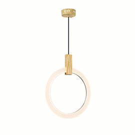 CWI Anello LED Pendant With White Oak Finish