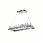 CWI Agassiz LED Island/Pool Table Chandelier With Polished Nickel Finish