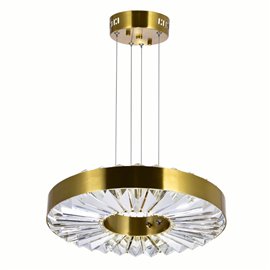 CWI Bjoux LED Chandelier With Brass Finish