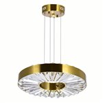 CWI Bjoux LED Chandelier With Brass Finish