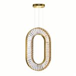 CWI Bjoux LED Chandelier With Brass Finish