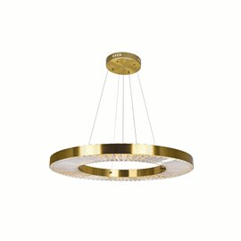 CWI Bjoux LED Chandelier With Brass Finish