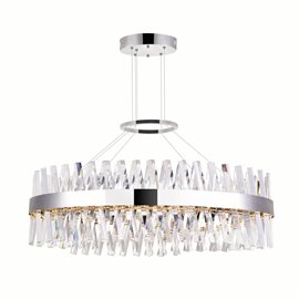 CWI Glace LED Chandelier With Chrome Finish