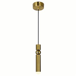 CWI Chime LED Mini Pendant With Brass Finish