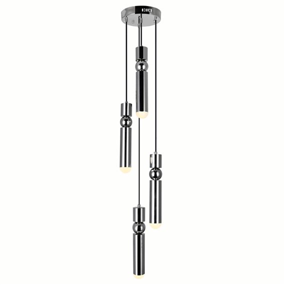 CWI Chime LED Pendant With Polished Nickel Finish