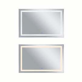 CWI Abril Rectangle Matte White LED 58 in. Mirror From our Abril Collection