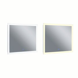 CWI Abigail Rectangle Matte White LED 40 in. Mirror From our Abigail Collection