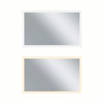 CWI Abigail Rectangle Matte White LED 58 in. Mirror From our Abigail Collection