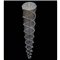 CWI Millipede 26 in LED Satin Gold Chandelier