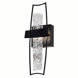 CWI Guadiana 5 in LED Black Wall Sconce