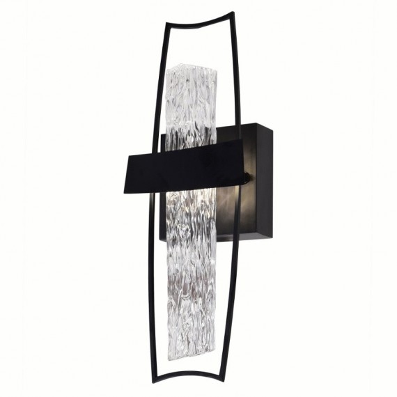 CWI Guadiana 5 in LED Black Wall Sconce