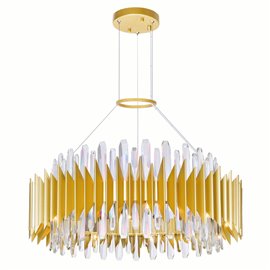 CWI Cityscape 18 Light Chandelier With Satin Gold Finish