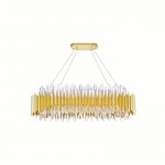 CWI Cityscape 20 Light Chandelier With Satin Gold Finish