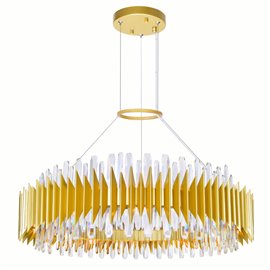 CWI Cityscape 24 Light Chandelier With Satin Gold Finish