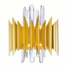 CWI Cityscape 5 Light Wall Sconce With Satin Gold Finish