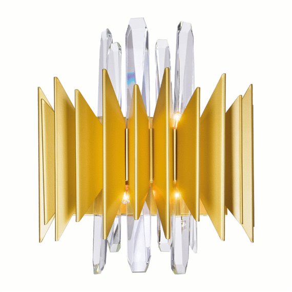 CWI Cityscape 5 Light Wall Sconce With Satin Gold Finish