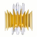 CWI Cityscape 5 Light Wall Sconce With Satin Gold Finish