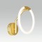 CWI Hoops 1 Light LED Wall Sconce With Satin Gold Finish