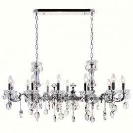 CWI Flawless 12 Light Up Chandelier With Chrome Finish