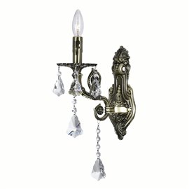 CWI Brass 1 Light Wall Sconce With Antique Brass Finish