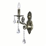 CWI Brass 1 Light Wall Sconce With Antique Brass Finish