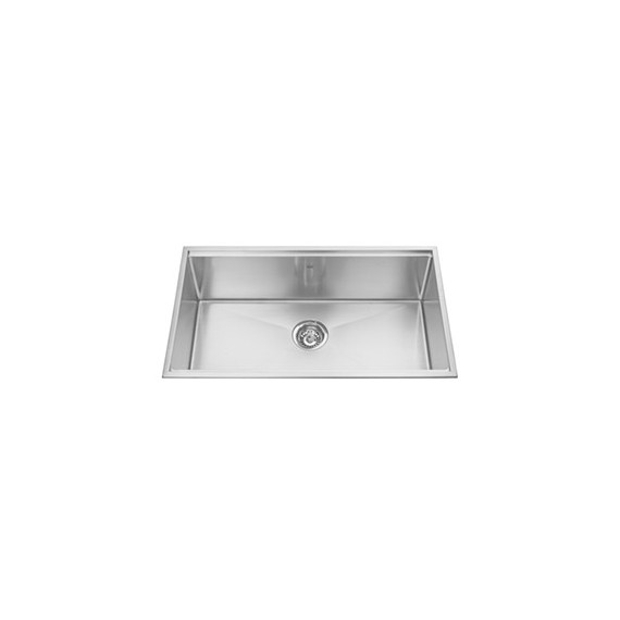 Kindred KCS30 18 gauge Designer Series topmount single bowl 10 mms radius includes grid glass board with cutting mats and sta...