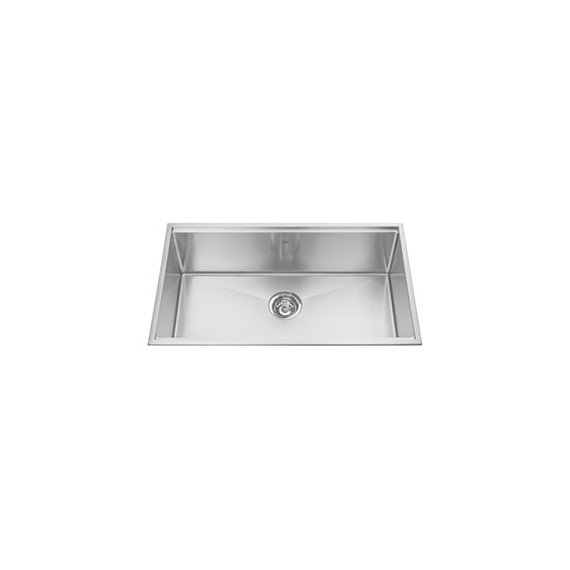 Kindred KCS33 18 gauge Designer Series topmount single bowl 10 mms radius includes grid glass board with cutting mats and sta...