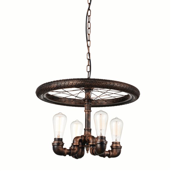 CWI Brass 6 Light Bowl Flush Mount With Antique Brass Finish