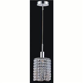 CWI Glitz 1 Light Down Mini Pendant With Chrome Finish