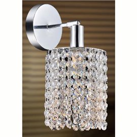 CWI Glitz 1 Light Bathroom Sconce With Chrome Finish