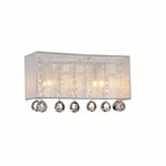 CWI Water Drop 3 Light Vanity Light With Chrome Finish