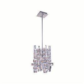 CWI Water Drop 4 Light Vanity Light With Chrome Finish